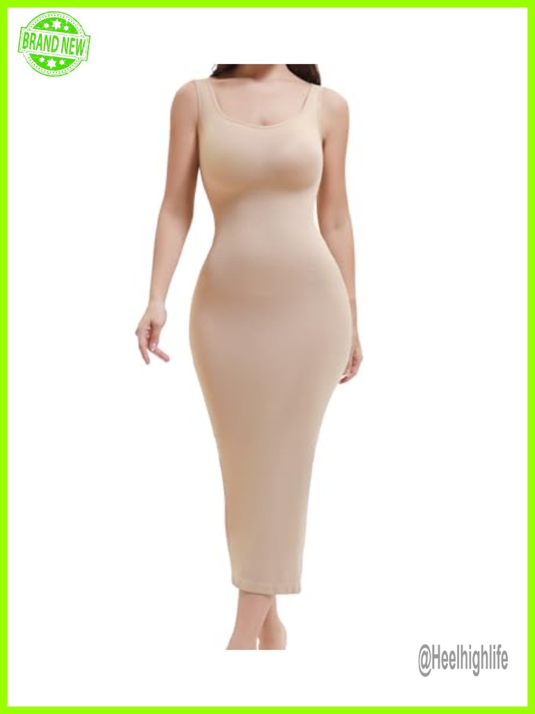 Strapless Slip For Under Dress Long Shapewear Tummy Control Full Slip